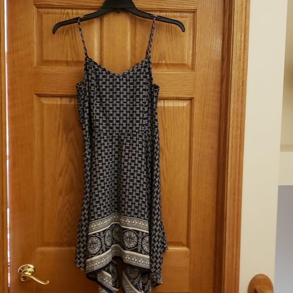 XL Blue and White Handkerchief Sundress - Picture 1 of 4